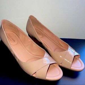 Cole Haan Grand.OS Melina Criss Cross Open Toe Wedge Womens Sze 10 Med Width NIB